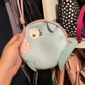 Betsey Johnson shark coin purse